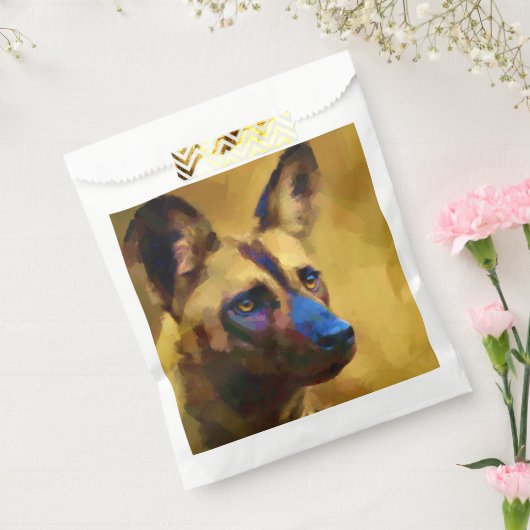 Afrikaanse Wild Dog Bedankzakje (Gezegeld)