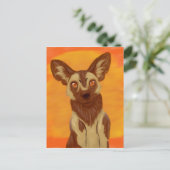 Afrikaanse Wild Dog Briefkaart (Staand voorkant)
