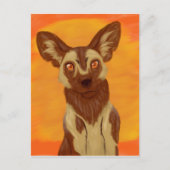 Afrikaanse Wild Dog Briefkaart (Voorkant)