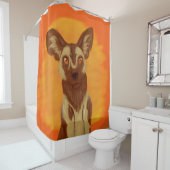 Afrikaanse Wild Dog Douchegordijn (In situ)