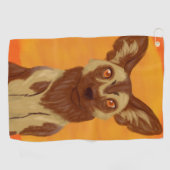 Afrikaanse Wild Dog Golfhanddoek (Horizontaal)
