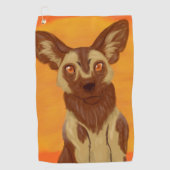 Afrikaanse Wild Dog Golfhanddoek (Voorkant)