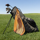 Afrikaanse Wild Dog Golfhanddoek (Groen)