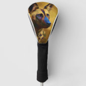 Afrikaanse Wild Dog Golfheadcover (Voorkant)