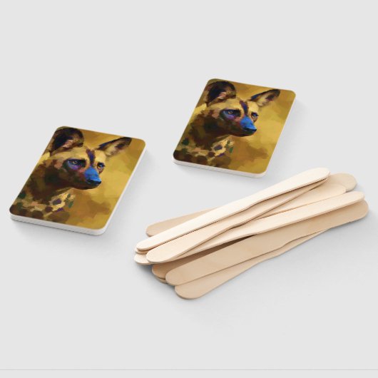 Afrikaanse Wild Dog Handwaaier (Niet-gemonteerd)