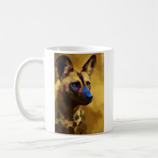 Afrikaanse Wild Dog Koffiemok (Links)