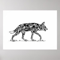 Afrikaanse Wild Dog Lope Design
