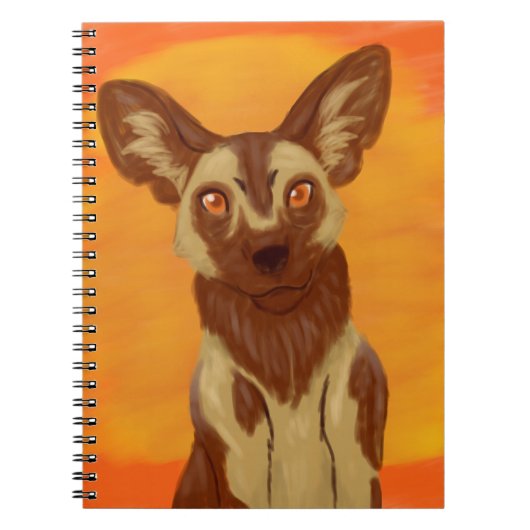 Afrikaanse Wild Dog Notitieboek (Voorkant)
