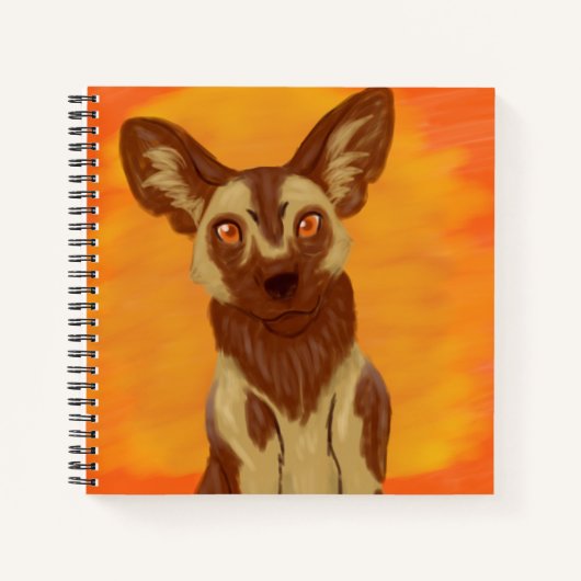 Afrikaanse Wild Dog Notitieboek (Voorkant)