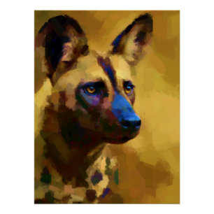 Afrikaanse Wild Dog Perfect Poster
