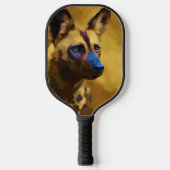 Afrikaanse Wild Dog Pickleball Paddle (Voorkant)