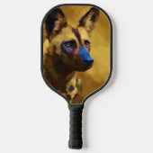 Afrikaanse Wild Dog Pickleball Paddle (Achterkant)
