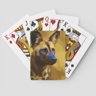 Afrikaanse Wild Dog Pokerkaarten