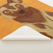 Afrikaanse Wild Dog Sherpa Deken (3/4)