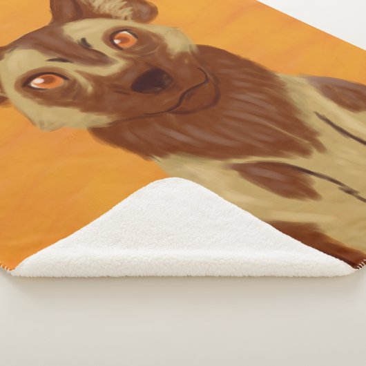 Afrikaanse Wild Dog Sherpa Deken (3/4)