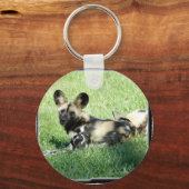 Afrikaanse Wild Dog Sleutelhanger (Voorkant)