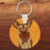 Afrikaanse Wild Dog Sleutelhanger (Voorkant)