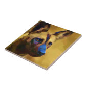 Afrikaanse Wild Dog Tegeltje (Zijkant)