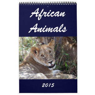 Afrikaanse wilde dieren 2015 kalender