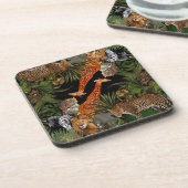 Afrikaanse wilde dieren, onderzetter van harde kun (Linkerzijde)