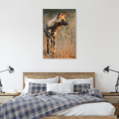 Afrikaanse Wilde Dog (Lycaon Pictus), Kruger Canvas Afdruk (Insitu (Slaapkamer))