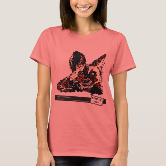 Afrikaanse Wilde Dog van Natasha Bowdoin T-shirt (Voorkant)