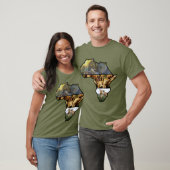 Afrikaanse wilde fauna, olifant, Giraffe, lion T-shirt (Unisex)