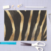 Afrikaanse wilde gekleurde gouden Zebrastripes Tissuepapier (Craft)