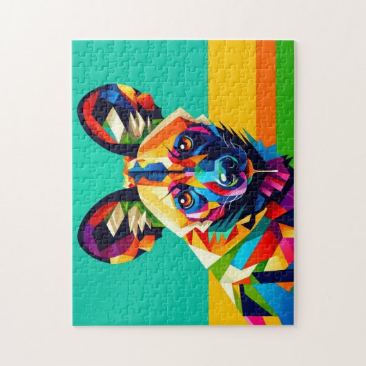 Afrikaanse wilde hond 250 stuk puzzel (Verticaal)