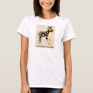 Afrikaanse wilde hond-Bedreigde dier grafiek - T-shirt