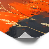 Afrikaanse wilde hond bij zonsondergang - Bold Wil Poster (Hoek)