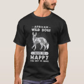 Afrikaanse wilde hond Funny Painted Animals 1 T-shirt (Voorkant)