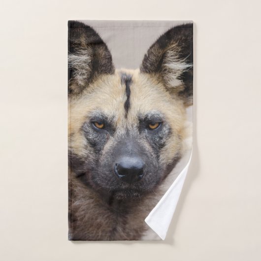 Afrikaanse wilde hond (geslepen hond) handdoek (Handdoek)