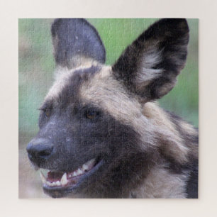 Afrikaanse wilde hond (geslepen hond) legpuzzel