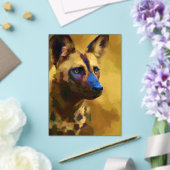 Afrikaanse wilde hond Lycaon Pictus Acryl Uitnodigingen (Insitu (Huwelijk))