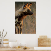 Afrikaanse Wilde Hond (Lycaon Pictus), Kruger Poster (Keuken)