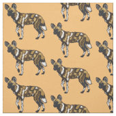Afrikaanse wilde hond stof (Swatch)