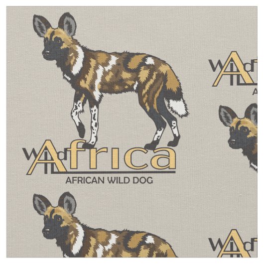 Afrikaanse wilde hond stof (Close Up)