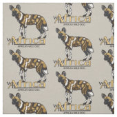 Afrikaanse wilde hond stof (Swatch)