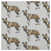 Afrikaanse wilde hond stof (Swatch)