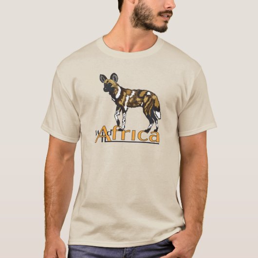 Afrikaanse wilde hond t-shirt (Voorkant)
