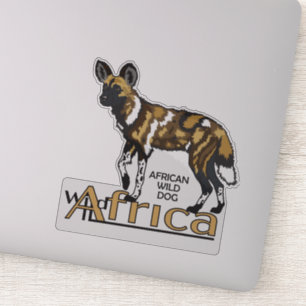 Afrikaanse wilde hond. Wild Africa Sticker
