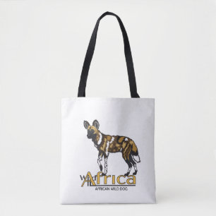 Afrikaanse wilde hond. Wild Afrika Tote Bag