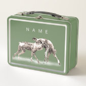 Afrikaanse Wilde Honden Aangepaste Lunchbox (Voorkant)