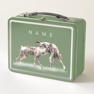 Afrikaanse Wilde Honden Aangepaste Lunchbox