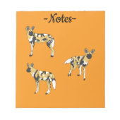 Afrikaanse Wilde Honden Notitieblok (Voorkant)