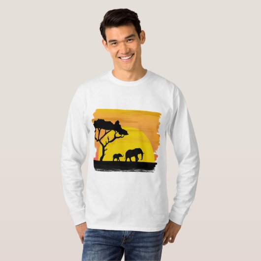 Afrikaanse wilde T-shirts (Voorkant volledig)