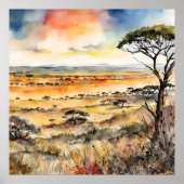 Afrikaanse wildernis onthuld poster (Voorkant)