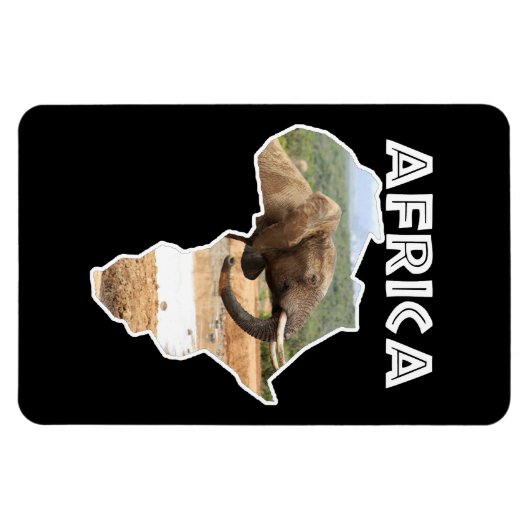 Afrikaanse wildgroei van olifanten magneet (Horizontaal)