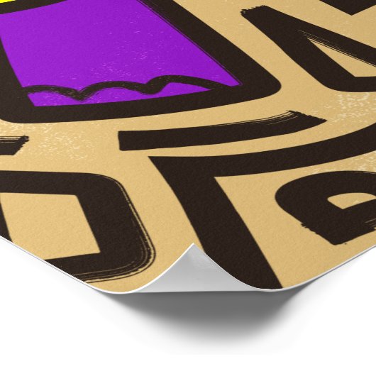 Afrikaanse Wildlife Art Poster (Hoek)